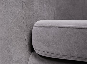 Прямой диван Брамс 2Д серый в Салехарде - предосмотр 5