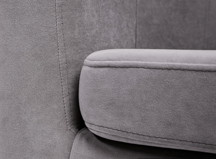 Прямой диван Брамс 2Д серый в Салехарде - изображение 5
