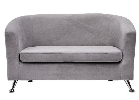 Прямой диван Брамс 2Д серый в Надыме - изображение