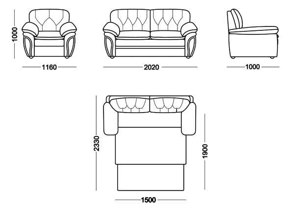 Прямой диван Дебора Элита 21 Д БД в Надыме - изображение 6