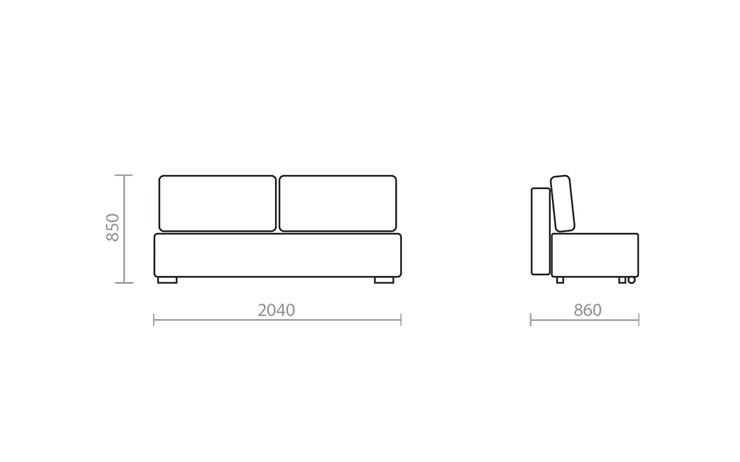 Прямой диван Дона 2 БД в Салехарде - изображение 8