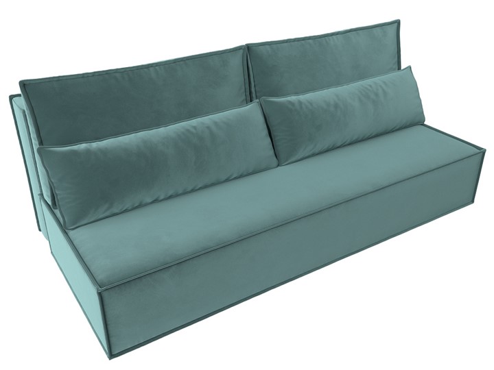 Прямой диван Фабио Лайт, Бирюзовый (велюр) в Салехарде - изображение 4