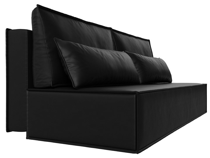 Прямой диван Фабио Лайт, Черный (Экокожа) в Салехарде - изображение 6