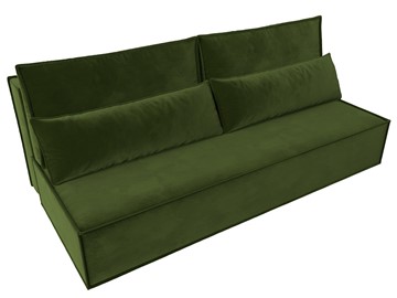 Прямой диван Фабио Лайт, Зеленый (микровельвет) в Салехарде - предосмотр 4