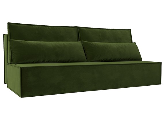 Прямой диван Фабио Лайт, Зеленый (микровельвет) в Салехарде - изображение