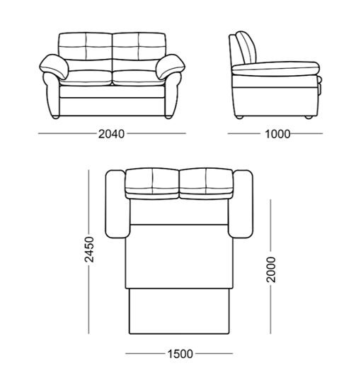 Прямой диван Кристина Люкс в Салехарде - изображение 5