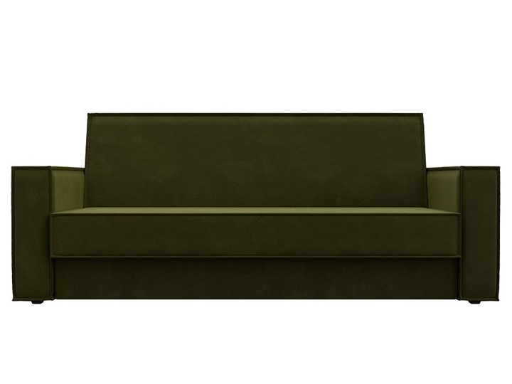 Прямой диван Куба-книжка, Зеленый (микровельвет) в Надыме - изображение 4