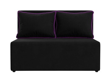 Прямой диван Лагуна, Черный/Фиолетовый (Микровельвет) в Салехарде - предосмотр 4