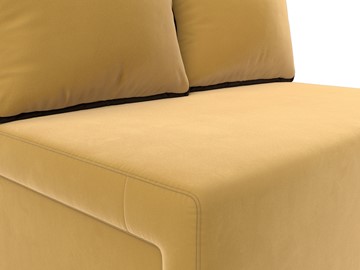 Прямой диван Лагуна, Желтый/Коричневый (Микровельвет) в Тарко-Сале - предосмотр 6