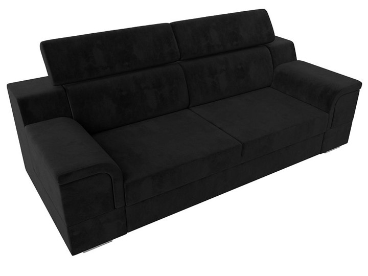 Прямой диван Лига-003 НПБ, Черный (Велюр) в Салехарде - изображение 5