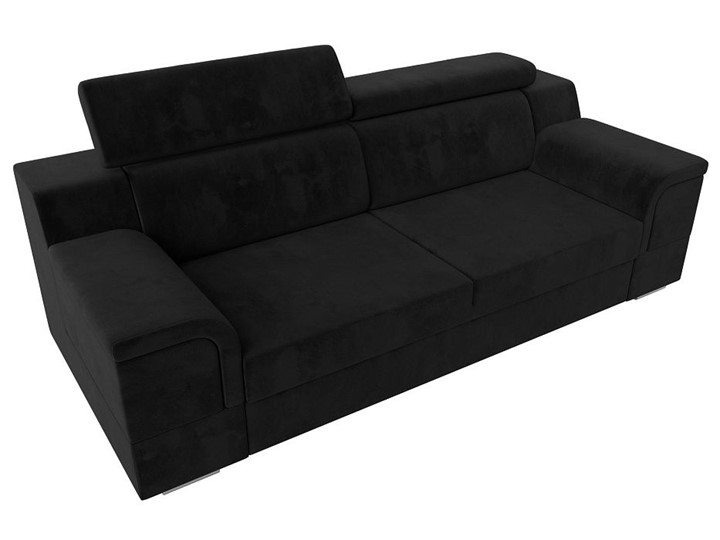 Прямой диван Лига-003 НПБ, Черный (Велюр) в Салехарде - изображение 6