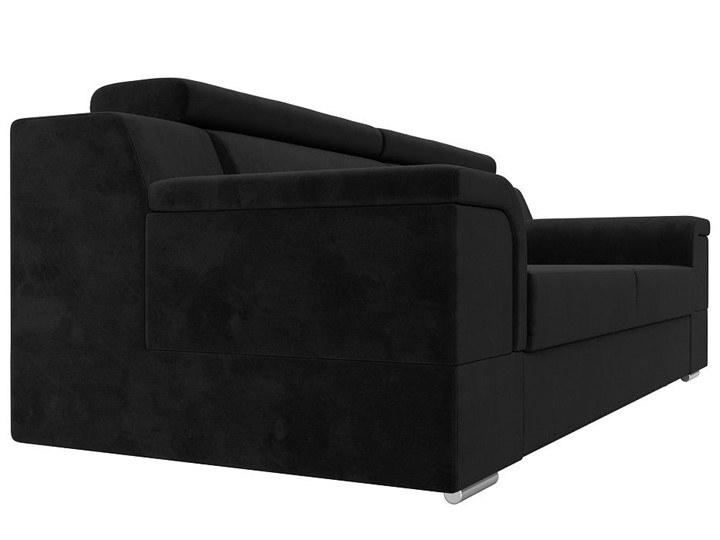 Прямой диван Лига-003 НПБ, Черный (Велюр) в Лабытнанги - изображение 8
