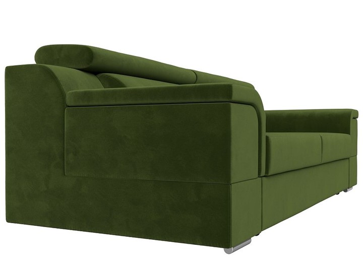 Прямой диван Лига-003 НПБ, Зеленый (Микровельвет) в Салехарде - изображение 5