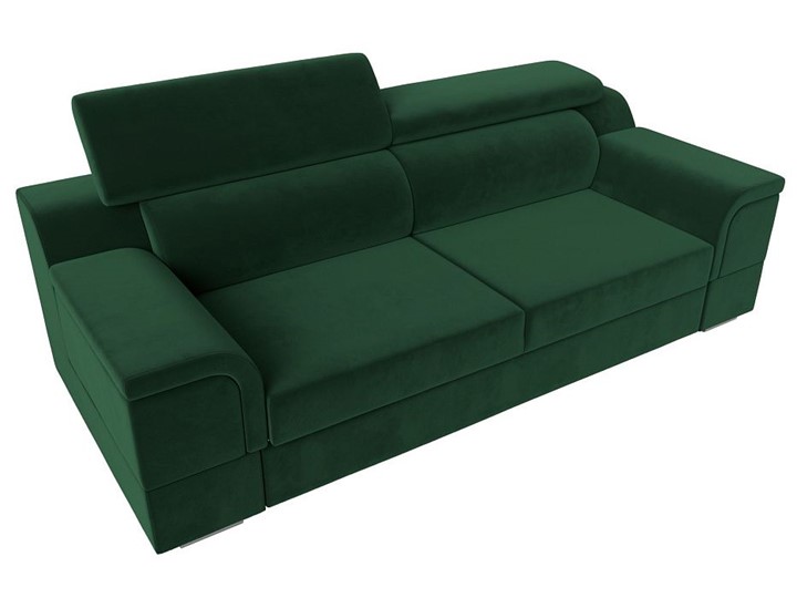 Прямой диван Лига-003 НПБ, Зеленый (Велюр) в Салехарде - изображение 5