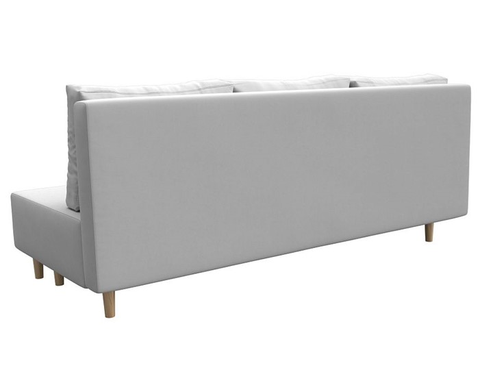 Прямой диван Лига-033, Белый (Экокожа) в Салехарде - изображение 3