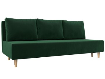 Прямой диван Лига-033, Зеленый (велюр) в Салехарде - предосмотр