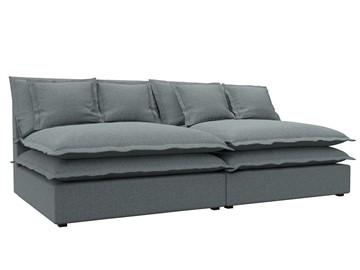 Прямой диван Лига-040, Амур серый(рогожка) в Лабытнанги