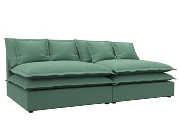 Прямой диван Лига-040, Амур зеленый (рогожка) в Салехарде - предосмотр