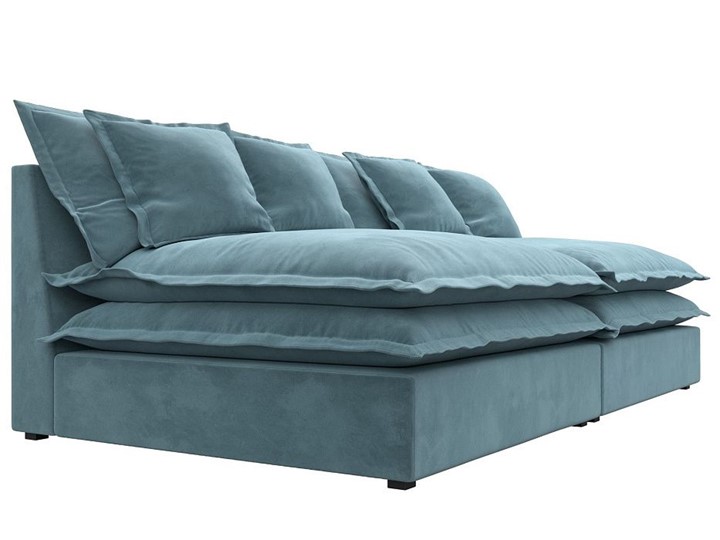 Прямой диван Лига-040, Бирюзовый (Велюр) в Салехарде - изображение 2