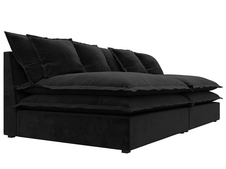 Прямой диван Лига-040, Черный (Велюр) в Салехарде - изображение 2