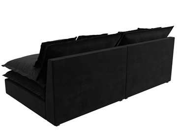 Прямой диван Лига-040, Черный (Велюр) в Салехарде - предосмотр 5