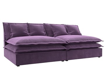 Прямой диван Лига-040, Сиреневый (микровельвет) в Надыме