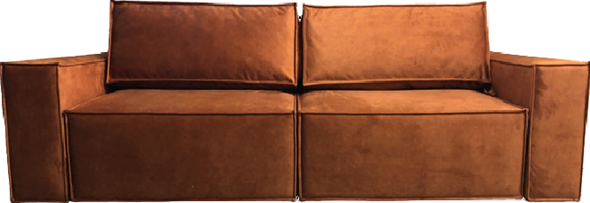 Прямой диван Лофт БЛ2-БП2 (НПБ/Еврокнижка) в Салехарде - изображение