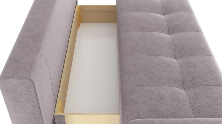 Прямой диван Милан - 1 СК, Велюр Кашемир 890 в Салехарде - изображение 3