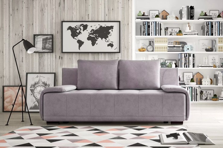 Прямой диван Милан - 1 СК, Велюр Кашемир 890 в Салехарде - изображение 6