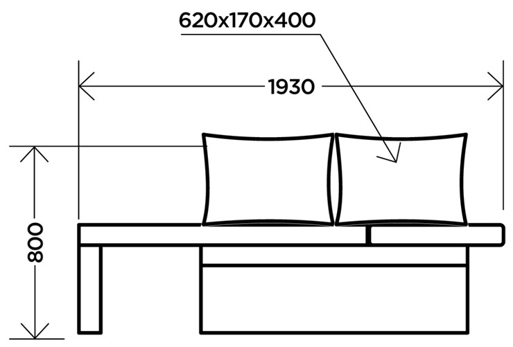 Прямой диван Мирка, Antonio sand бежевый в Салехарде - изображение 2