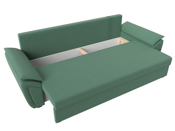 Прямой диван Нэстор Лайт, Амур зеленый (рогожка) в Салехарде - изображение 1