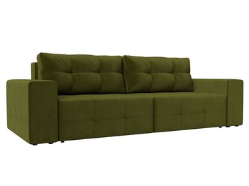 Прямой диван Перри НПБ, Зеленый (микровельвет) в Лабытнанги