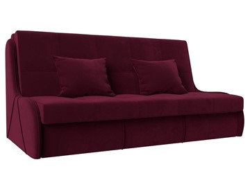 Прямой диван Риттэр 160, Бордовый (Микровельвет) в Лабытнанги