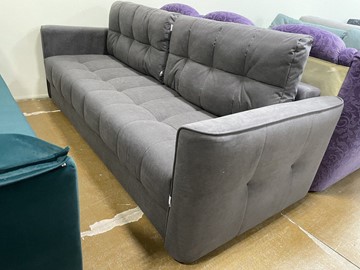 Прямой диван Татьяна 5 БД Modus 22 Серый велюр в Салехарде