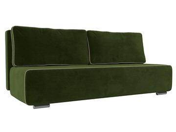 Прямой диван Уно, Зеленый/Бежевый (микровельвет) в Тарко-Сале