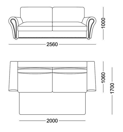 Прямой диван Виктория 2 подушки в Лабытнанги - изображение 5