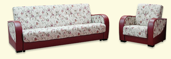 Набор мебели Элегия 5, диван + кресло в Салехарде - изображение