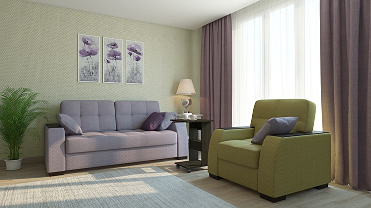 Прямой диван Премьер 3Т в Салехарде - изображение 2
