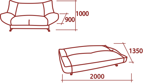 Прямой диван Дженни БД в Надыме - изображение 1