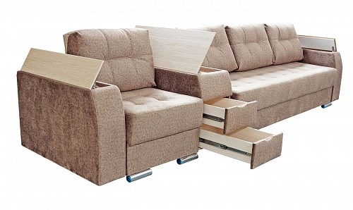 Прямой диван Виктория 5 БД (П3+ПС+ПТ+Д3+П3) в Салехарде - изображение 3