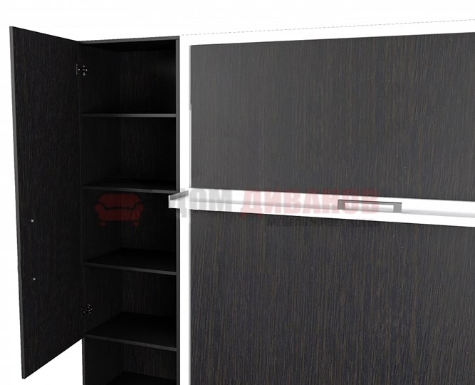 Диван Кровать-трансформер Smart (ШЛ+КД 1400+ШП), 2 шкафа, без подлокотников в Муравленко - изображение 2