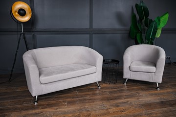 Комплект мебели Брамс  цвет бежевый диван 2Д + кресло в Новом Уренгое - предосмотр 1