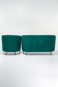 Комплект мебели Брамс  цвет изумрудный диван 2Д + кресло в Салехарде - предосмотр 2