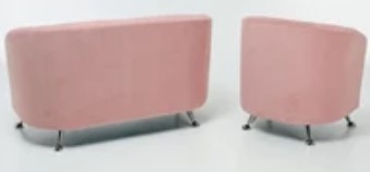 Комплект мебели Брамс  цвет розовый диван 2Д + кресло в Салехарде - предосмотр 4