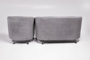 Комплект мебели Брамс  цвет серый диван 2Д + кресло в Салехарде - предосмотр 2