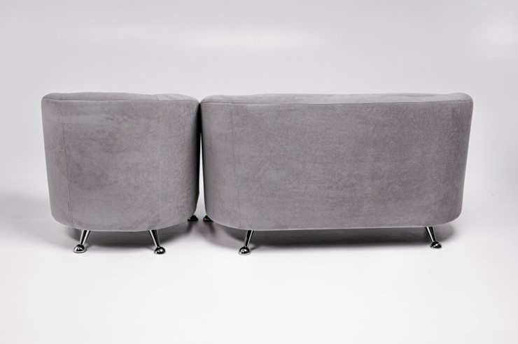 Комплект мебели Брамс  цвет серый диван 2Д + кресло в Новом Уренгое - изображение 2