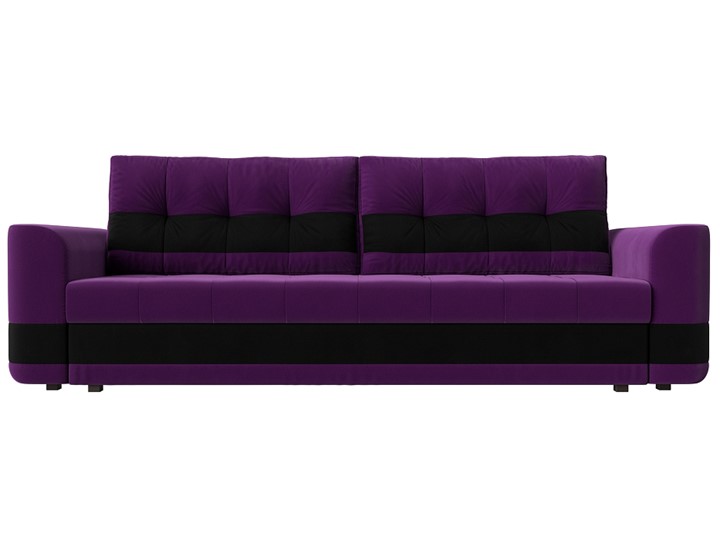 Прямой диван Честер, Фиолетовый/черный (вельвет) в Салехарде - изображение 1
