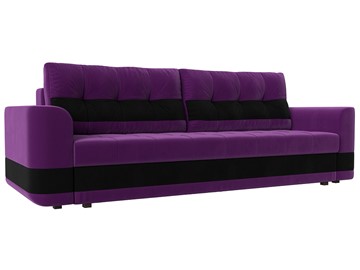 Прямой диван Честер, Фиолетовый/черный (вельвет) в Надыме