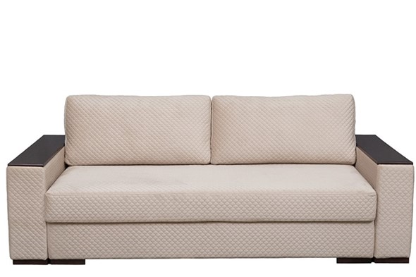 Прямой диван Мэдисон с накладками и полками в Лабытнанги - изображение