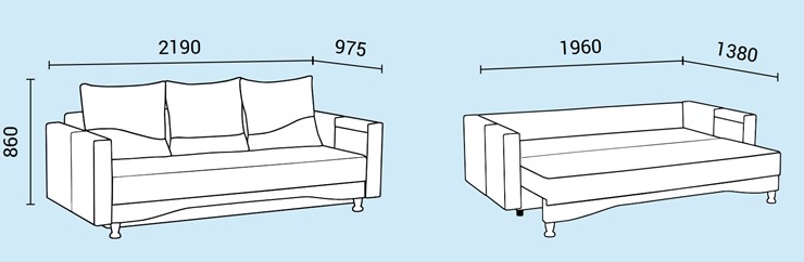 Прямой диван Нео 5 в Салехарде - изображение 4